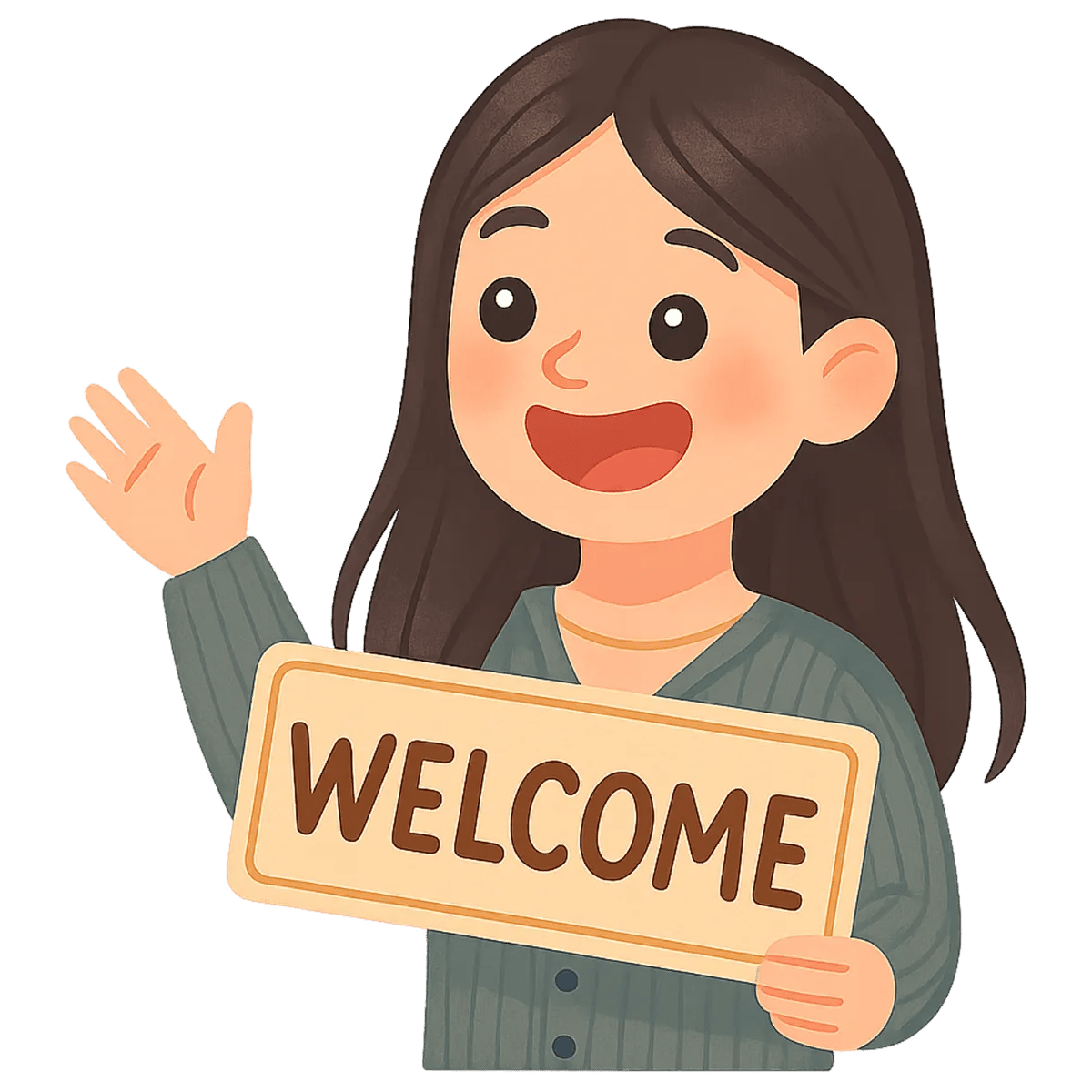 Veronica greeting you