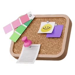 Corkboard with Notes