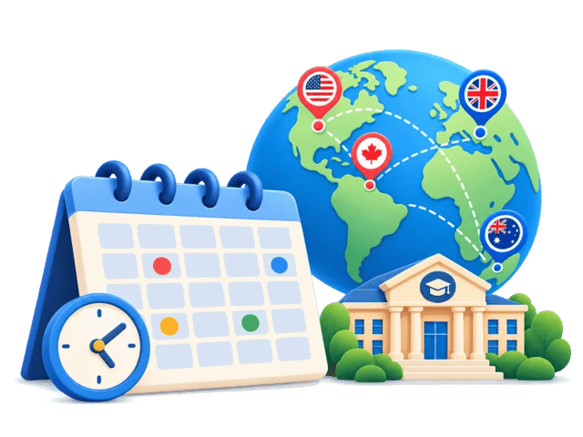 University application deadlines in the US, Canada, the UK, Germany, the Netherlands, Australia and Japan