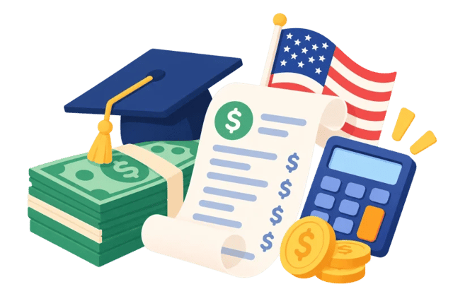 Quanto custa uma universidade dos EUA para estudantes internacionais? Analisamos mais de 2,000 universidades