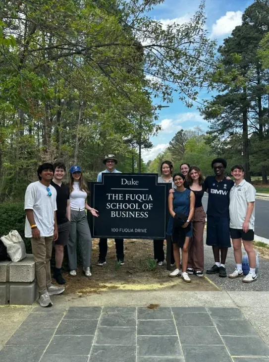 После победы в конкурсе в кампусе Duke University