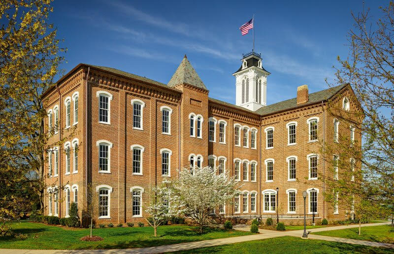 Anderson Hall - el edificio más antiguo en el campus de Maryville College