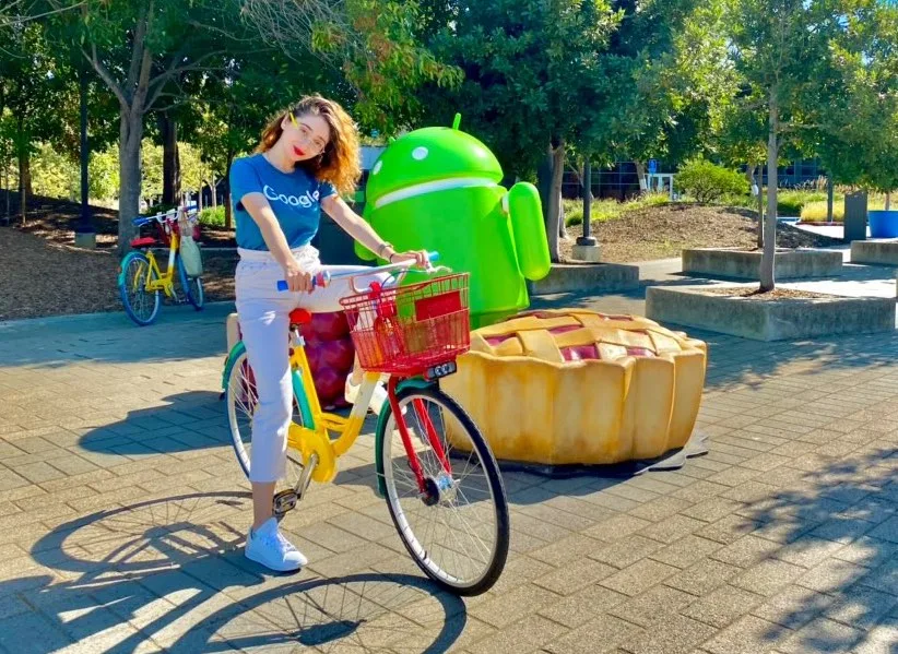 Посещение кампуса Google во время моей стажировки, лето 2021